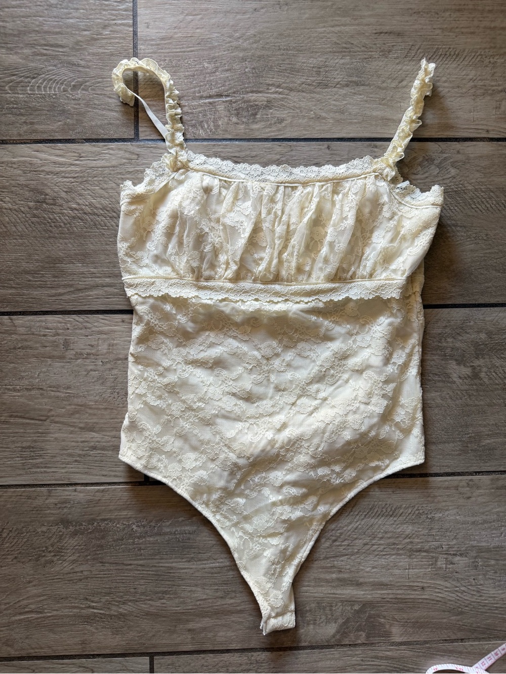 Lace Baby yellow  Bodysuit - Delicate Lace Tank One-Piece